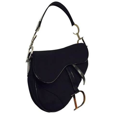 saddle bag dior black|vintage black dior saddle bag.